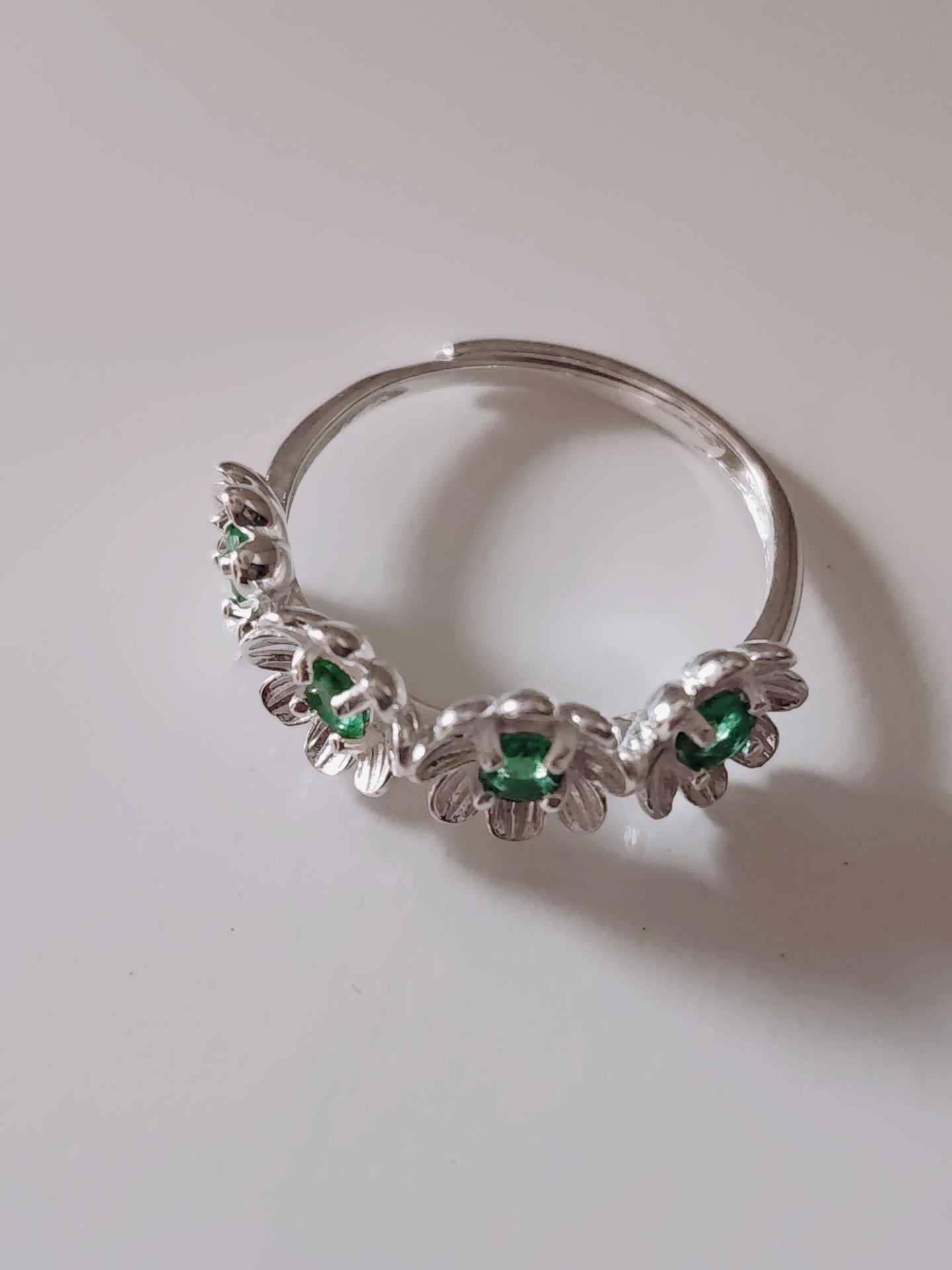 S925 Nature Crystal Ring