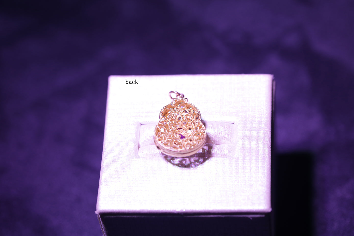 [108]S925 Gold-Plated Sugilite Pendant Top