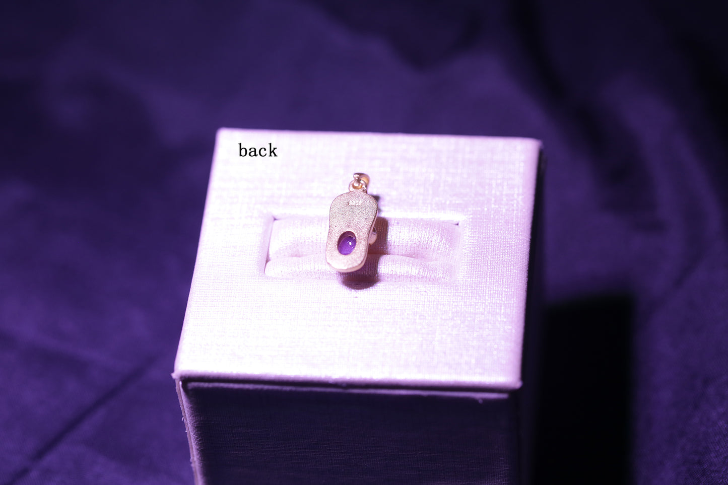 [120]S925 Gold-Plated Sugilite Pendant Top