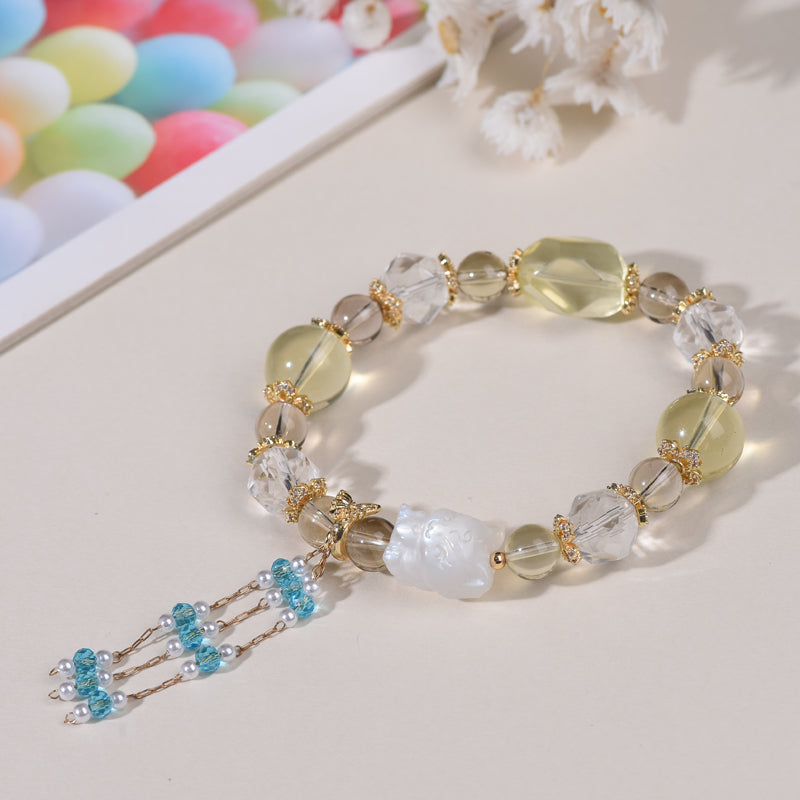 [103]Citrine Bracelet For Women & Girls