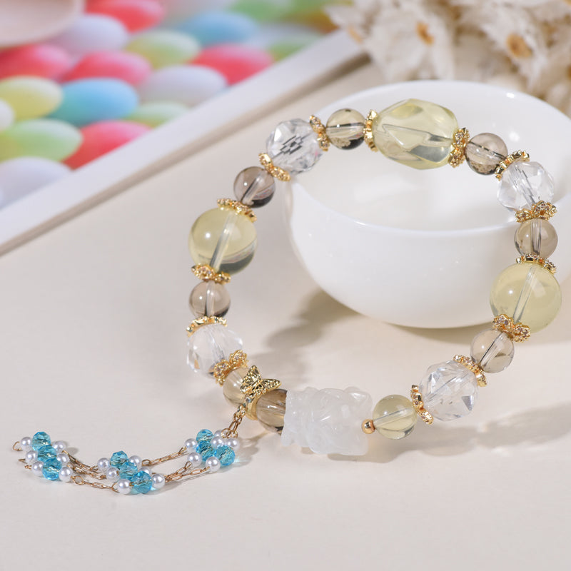 [103]Citrine Bracelet For Women & Girls